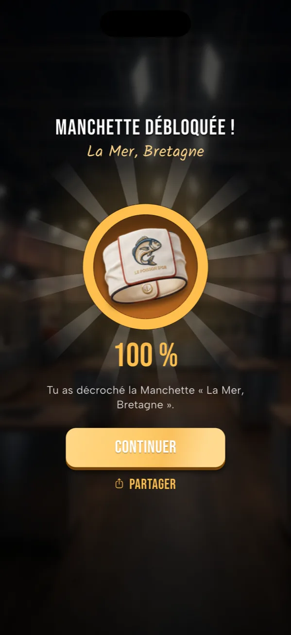 Manchette débloquée : la récompense de la semaine