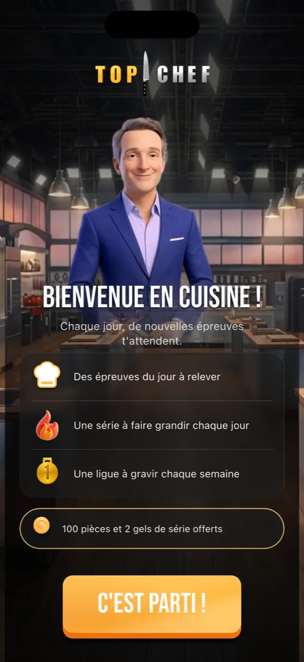 Écran d'accueil : Bienvenue en cuisine, avec Stéphane
